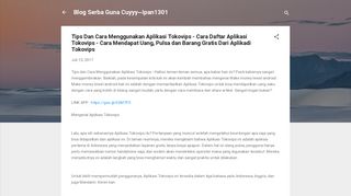 
                            3. Tips Dan Cara Menggunakan Aplikasi Tokovips - Cara Daftar Aplikasi ...