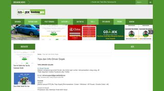 
                            10. Tips dan Info Driver Gojek ~ Gojek Bandung INFO