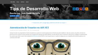 
                            8. Tips de Desarrollo Web | Autenticación de Usuarios en ASP.NET