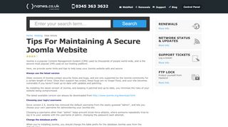 
                            11. Tips For Maintaining A Secure Joomla Website - Names.co.uk