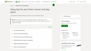
                            5. Tips for setting up your Kinect with Xbox One - Xbox Support