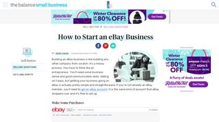 
                            7. Tips for Starting an eBay Business - The Balance Small Business