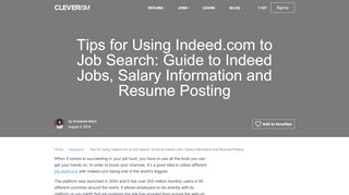 
                            8. Tips for Using Indeed.com to Job Search: Guide to Indeed Jobs ...