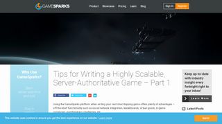 
                            6. Tips for Writing a Highly Scalable, Server-Authoritative Game – Part 1 |
