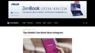 
                            8. Tips Mudah Cara Buat Akun Instagram - Urbandigital