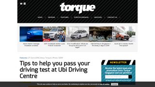 
                            6. Tips to help you pass your driving test at Ubi Driving Centre | Torque
