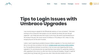 
                            12. Tips to Login Issues with Umbraco Upgrades | Umbraco Gold Partner ...