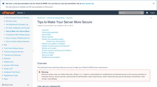 
                            7. Tips to Make Your Server More Secure - cPanel Knowledge Base ...