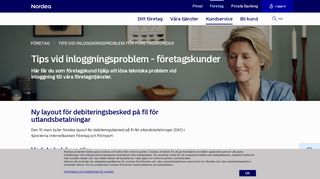 
                            9. Tips vid inloggningsproblem för företagskunder | Nordea.se
