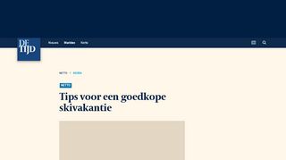 
                            8. Tips voor een goedkope skivakantie | Netto - De Tijd