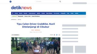 
                            12. Tipu Calon Driver GrabBike, Nuril Ditelanjangi di Cibubur - detikNews