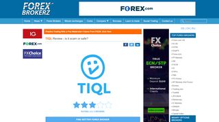 
                            9. TIQL Review - Is tiql.co scam or good forex broker? - ForexBrokerz.com