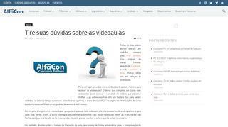 
                            12. Tire suas dúvidas sobre as videoaulas | AlfaCon Concursos Públicos