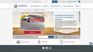
                            11. Tire Works Total Car Care - Automotive Credit Card | CFNA