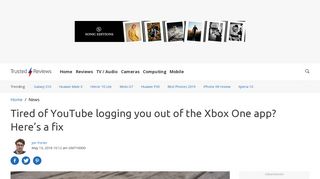 
                            5. Tired of YouTube logging you out of the Xbox One app? Here's a fix