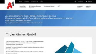
                            12. Tirol Kliniken GmbH | A1.net
