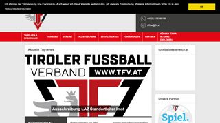 
                            11. Tiroler Fußballverband: Startseite