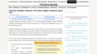 
                            6. Tirumala Donation Schemes TTD Donor Digital Passbook Apply now