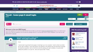 
                            9. Tiscali - home page & email login - MoneySavingExpert.com Forums