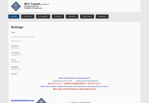 
                            8. Tischtennis Links - MTV Tostedt
