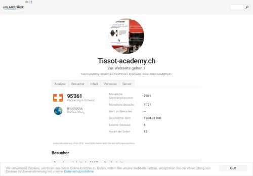 
                            6. Tissot-academy - urlmetriken.ch