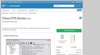 
                            8. Titan FTP Server | heise Download