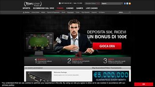 
                            4. Titan Poker è la Migliore Poker Room Online in Italia. Vieni a Giocare!