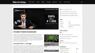 
                            10. Titan Poker: Recensione, Bonus e promozioni per TitanBet poker