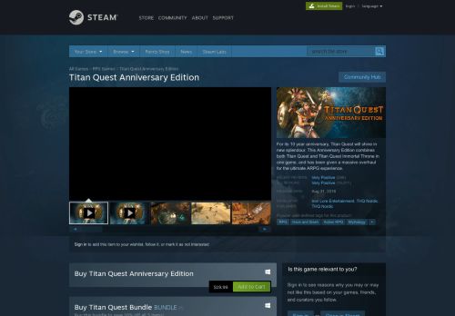 
                            5. Titan Quest Anniversary Edition on Steam