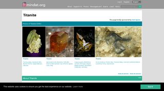 
                            12. Titanite: Mineral information, data and localities. - Mindat.org