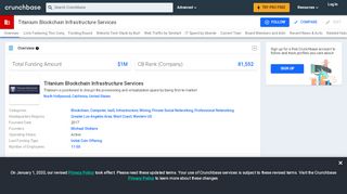 
                            6. Titanium Blockchain Infrastructure Services | Crunchbase