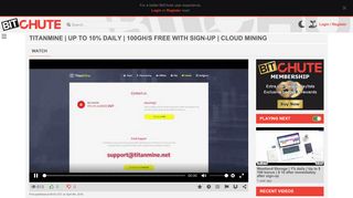 
                            11. TitanMine | Up to 10% daily | 100GH/s free with sign-up | Cloud Mining