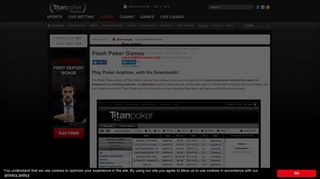 
                            11. TitanPoker.com Available in Free Flash Version