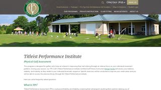 
                            13. Titleist Perfomance Institute at Dana Rader Golf School
