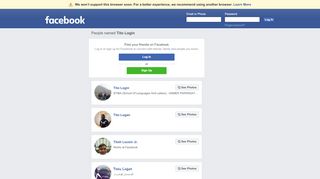 
                            3. Tito Login Profiles | Facebook