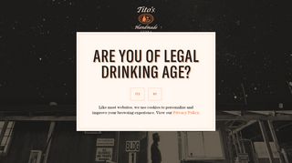 
                            7. Tito's Handmade Vodka Store Customer Login