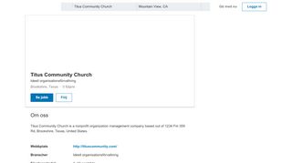 
                            9. Titus Community Church | LinkedIn