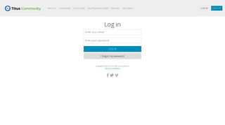 
                            1. Titus Community - Log in