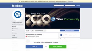 
                            4. Titus Community - Startsida | Facebook