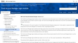 
                            5. Tivoli Access Manager login module to perform a login - IBM