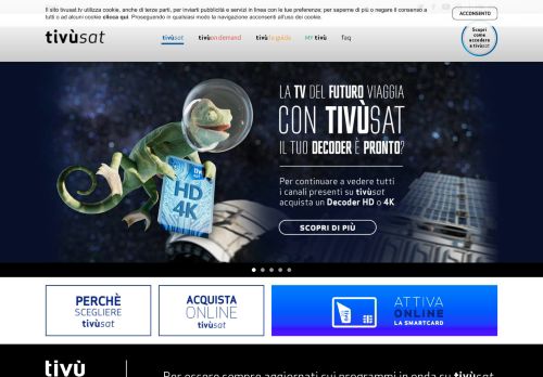 
                            6. tivùsat: la piattaforma satellitare gratuita in HD e 4K