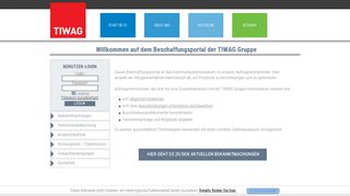 
                            5. TIWAG ePurchasing: tiwag.vemap.com