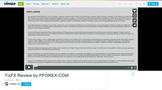 
                            10. TixFX Review by PFOREX.COM on Vimeo