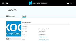 
                            2. TiXOO AG - Creative City Berlin