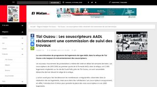 
                            5. Tizi Ouzou : Les souscripteurs AADL réclament une ...