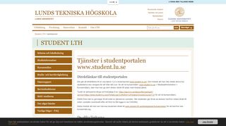 
                            5. Tjänster i studentportalen www.student.lu.se - Student LTH - Lunds ...