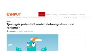 
                            10. Tjeep gør potentielt mobiltelefoni gratis - hvis du vil lytte til reklamer