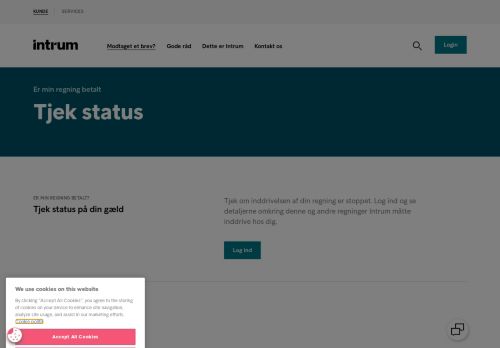 
                            4. Tjek status | Intrum