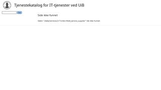 
                            12. Tjenester | Tjenestekatalog for IT-tjenester ved UiB