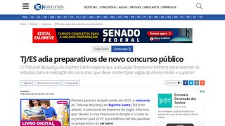 
                            9. TJ/ES adia preparativos de novo concurso público - Concursos ...